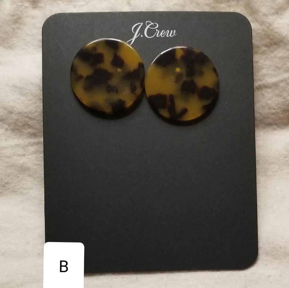 J. Crew Tortoise Disc Earrings - Picture 4 of 5